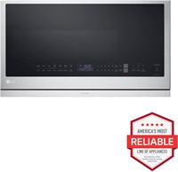 LG - 2.1 Cu. Ft. Over-the-Range Smart Microwave with Sensor Cooking and ExtendaVent 2.0 - Stainle... - Alternate Views