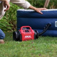 Skil - PWR CORE 20 20-Volt Inflator - Tool Only - Red/Black - Alternate Views