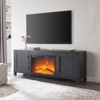 Camden&Wells - Chabot Log Fireplace TV Stand for Most TVs up to 75