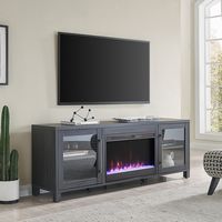 Camden&Wells - Quincy Crystal Fireplace TV Stand for TVs up to 75