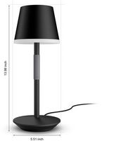 Philips - Hue Go Portable Table Lamp - Black - Alternate Views