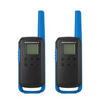 Motorola - T270 25-mile 22-Channel FRS 2-Way Radios Pair with IXTN4011AR Single Pin Earpiece - Bl... - Alternate Views