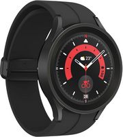 Samsung - Galaxy Watch5 Pro Titanium Smartwatch 45mm LTE - Black - Alternate Views