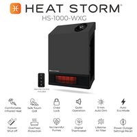 Heat Storm - 1000 Watt Infrared Portable Heater - Gray - Alternate Views