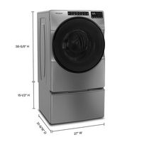 Whirlpool - 4.5 Cu. Ft. High-Efficiency Stackable Front Load Washer with Steam and Tumble Fresh -... - Alternate Views