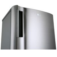 LG - 5.79 Cu. Ft. Top-Freezer Refrigerator with Semi Auto Defrost - Platinum Silver - Alternate Views