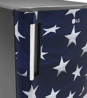 LG - 6.9 Cu. Ft. Top-Freezer Refrigerator with Semi Auto Defrost - American Flag - Alternate Views