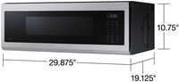 Samsung - OBX 1.1 cu. ft. Smart SLIM Over-the-Range Microwave with 400 CFM Hood Ventilation, Wi-F... - Alternate Views