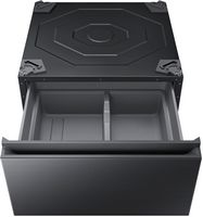 Samsung - Bespoke 27-in Laundry Pedestal with Storage Drawer - Brushed Black - Alternate Views