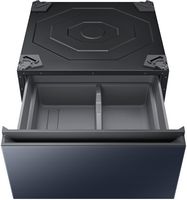 Samsung - Bespoke 27-in Laundry Pedestal with Storage Drawer - Brushed Navy - Alternate Views