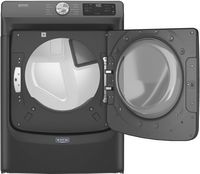 Maytag - 7.3 Cu. Ft. Stackable Gas Dryer with Extra Power Button - Volcano Black - Alternate Views