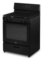 Whirlpool - 5.1 Cu. Ft. Freestanding Gas Range with Broiler Drawer - Black - Alternate Views