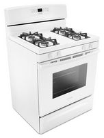 Amana - 5.1 Cu. Ft. Freestanding Gas Range with Bake Assist Temps - White - Alternate Views