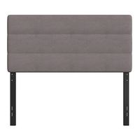 Alamont Home - Paxton Full Headboard - Upholstered - Gray - Alternate Views
