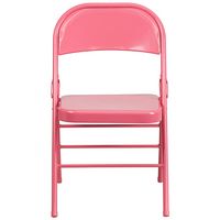 Alamont Home - Hercules Metal Upholstered Folding Chair - Bubblegum Pink - Alternate Views