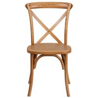 Alamont Home - Hercules Cross Back Chair - Oak - Alternate Views