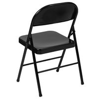 Flash Furniture - Hercules Series Double Braced Metal Folding Chair (set of 4) - Black - Alternate Views