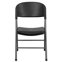 Alamont Home - Hercules Series Plastic Folding Chair (set of 4) - Black - Alternate Views