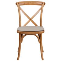 Alamont Home - Hercules Cross Back Chair - Oak - Alternate Views
