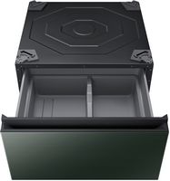 Samsung - Bespoke 27-in Laundry Pedestal with Storage Drawer - Forest Green - Alternate Views