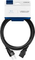 Insignia™ - 6’ AC Power Cable - Black - Alternate Views