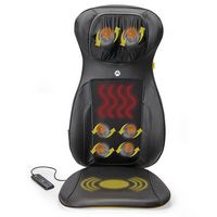 iHome - SHIATSUMASSAGE LOUNGER Deep Tissue Back Massager with Heat - Black/Yellow - Alternate Views