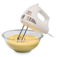 Hamilton Beach - 6 Speed Hand Mixer with Easy Clean Beaters and Snap-On Case - WHITE - Alternate Views