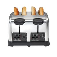 Hamilton Beach - Classic 4 Slice Toaster with Sure-Toast Technology - Stainless Steel - Alternate Views