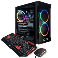 CLX - SET Gaming Desktop - Intel Core i7 10700F - 16GB Memory - NVIDIA GeForce RTX 3050 - 500GB M... - Alternate Views