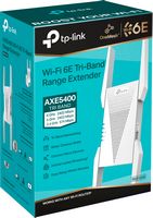 TP-Link - AXE5400 Tri-Band Mesh Wi-Fi 6E Range Extender - White - Alternate Views