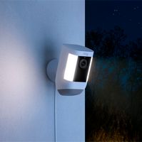 Ring - Spotlight Cam Pro Outdoor 1080p Plug-In Surveillance Camera - Black - Alternate Views