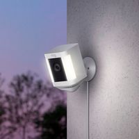 Ring - Spotlight Cam Plus Outdoor/Indoor 1080p Plug-In Surveillance Camera - White - Alternate Views