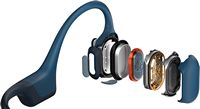 Shokz - OpenRun Pro Premium Bone Conduction Open-Ear Sport Headphones - Steel Blue - Alternate Views