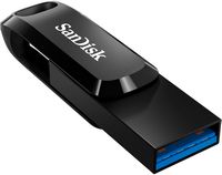 SanDisk - Ultra Dual Drive Go 512GB USB-A/USB-C Flash Drive - Black - Alternate Views