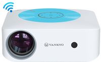 Vankyo - Leisure E30TBS Native 1080P 4K Supported Wireless Projector, screen included - White/Blue - Alternate Views