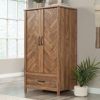 Sauder - Cannery Bridge Wardrobe Armoire - Sindoori Mango - Alternate Views