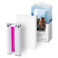 HP - Sprocket Studio Plus Semi-Gloss Photo Paper 4x6 with 108 Sheets and 2 Cartridges - White - Alternate Views