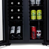 NewAir - 12-Bottle & 39-Can Dual Zone Wine Cooler with Mirrored Glass Door & Compressor Cooling, ... - Alternate Views