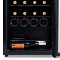 NewAir - 24-Bottle Wine Cooler with Mirrored Double-Layer Tempered Glass Door & Compressor Coolin... - Alternate Views