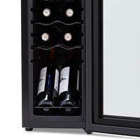 NewAir - 12-Bottle Wine Cooler with Mirrored Double-Layer Tempered Glass Door & Compressor Coolin... - Alternate Views