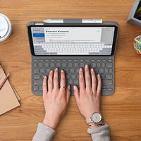 Logitech - Slim Folio Keyboard Case for Apple iPad - Latest Model A16 chip and iPad 10th Gen with... - Alternate Views