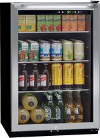 Frigidaire - 4.6 Cu. Ft. 138 12 oz. Can Capacity Beverage Center - Stainless Steel - Alternate Views