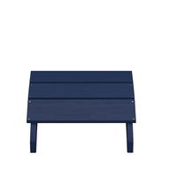 Alamont Home - Sawyer Blue Indoor/Outdoor Poly Resin Adirondack Style Ottoman - Navy - Alternate Views