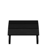 Alamont Home - Sawyer Indoor/Outdoor Poly Resin Adirondack Style Ottoman - Black - Alternate Views