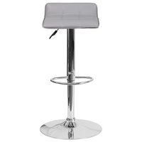 Alamont Home - Alice Contemporary Vinyl Barstool (set of 2) - Gray - Alternate Views