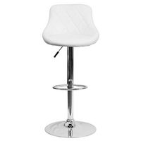 Alamont Home - Caldwell Contemporary Vinyl Barstool (set of 2) - White - Alternate Views