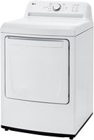 LG - 7.3 Cu. Ft. Smart Electric Dryer with Sensor Dry - White - Alternate Views