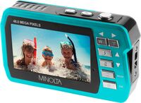 Minolta - MN40WP 48.0 Megapixel Waterproof Digital Camera - Blue - Alternate Views