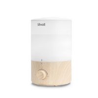 Levoit - Dual 150 .79 gallon Top-Fill Ultrasonic Humidifier - White / Wood - Alternate Views