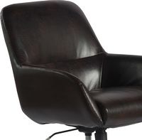 Finch - Forester Modern Bonded Leather Office Chair - Dark Brown - Alternate Views